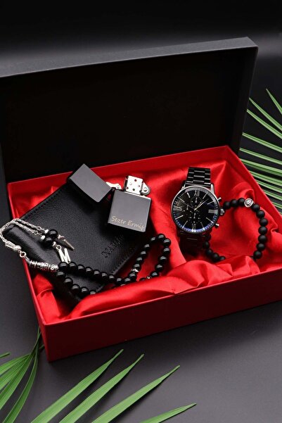 Northwatch Özel Kutulu Erkek Saati - Erkek Kombini - Saat Seti /