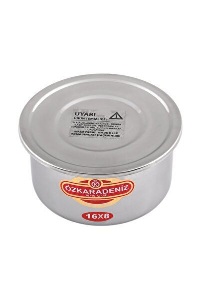 ÖZ KARADENİZ MUTFAK Airfryer Sulu Yemek Pişirme Kabı 16*8 Cm Paslanmaz Çelik