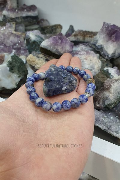 beautifulnaturelstones Sodalite Natural Stone Bracelet 8 mm