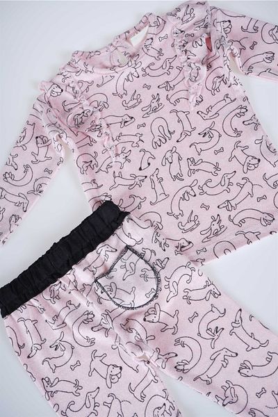 MİNİKO KİDS New Season Dog Model Baby Girl Soft Cotton Set with Leggings