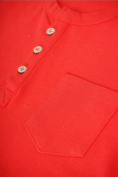 MİNİKO KİDS Boy's Pocket Model Buttoned Cotton Shorts Suit