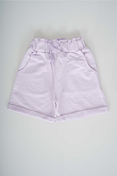 MİNİKO KİDS Girl's Pitikare Model Pocket Cotton Shorts