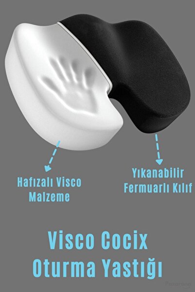 OverPazar Visko Cocix Minder Oturma Minderi Basur Minderi Ortopedik Oturma Mi...