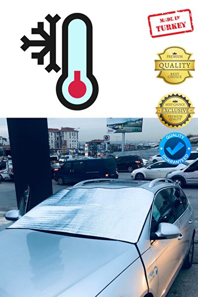 OverPazar Araç Ön Cam Buz Güneş Buğu Önleyici Branda Oto Branda Ön Cam Branda