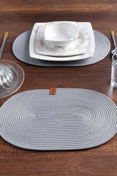 MaisonArt 2 Oval Supplies | Placemat Runner | Plate, Pan, Coaster Tableware Presentation Holder