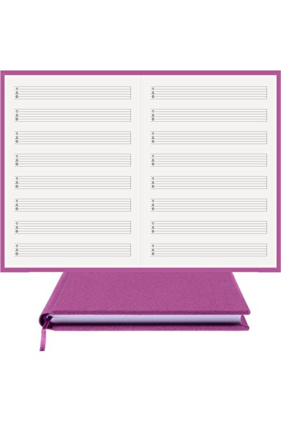 BİDEFTER مفكرة جيتار (مخططة بمفتاح تاب) 100% صناعة يدوية وخياطة يدوية - غلاف ...