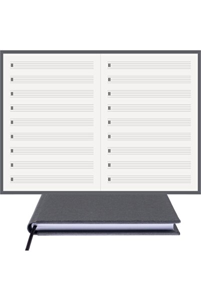 BİDEFTER كتاب الموسيقى (مفتاح محايد) 100% صناعة يدوية، خياطة يدوية (خيوط) قما...