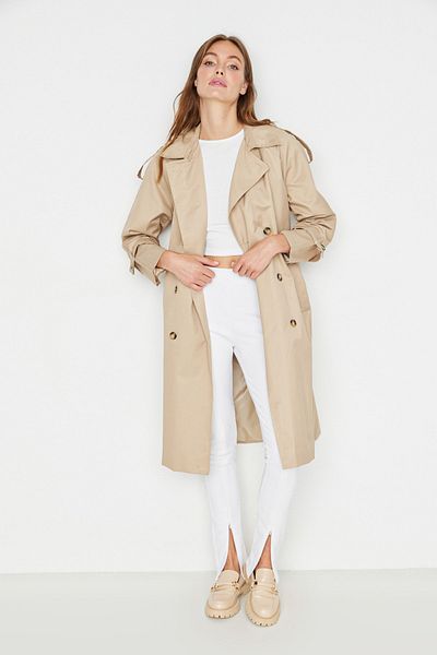 Trendyol Collection Trenchcoat - Beige - Zweireihig