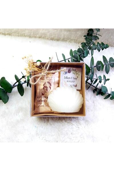 Hayaller Dükkanı 30 Adet Istiridye Mum Kahve Çikolata Söz Nişan Nikah Şekeri ...