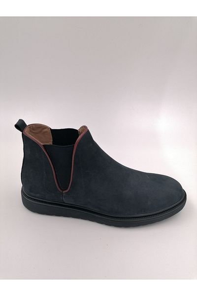 SOLMAZ Μπότες από γνήσιο δέρμα 1816 Navy Blue Nubuck