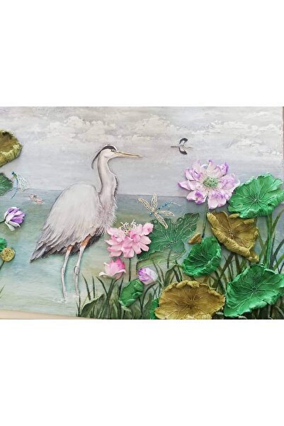 SERAP İSKENDER PAİNTİNG Lotusun Büyüsü-115x75cm