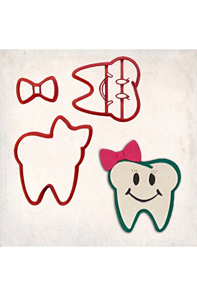 Genel Markalar Diş Kız Detay Kurabiye Kalıp Seti 3’lü