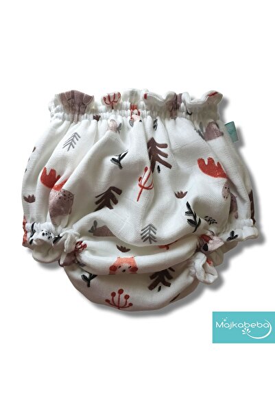 Majkabeba Moose Geyiği Desenli Alezli (sıvı Geçirmez) Külot Bez Bıraktırma Al...