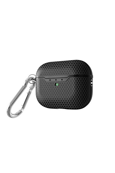 Nezih Case جراب Apple Pro الجيل الثاني بتصميم قرص العسل ثلاثي الأبعاد واقٍ من السيليكون المضاد للخبط