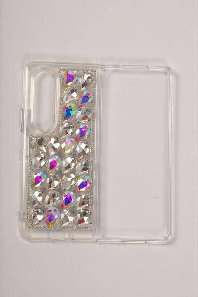 Case collection Galaxy Z Fold 4 Uyumlu Taşlı Kılıf