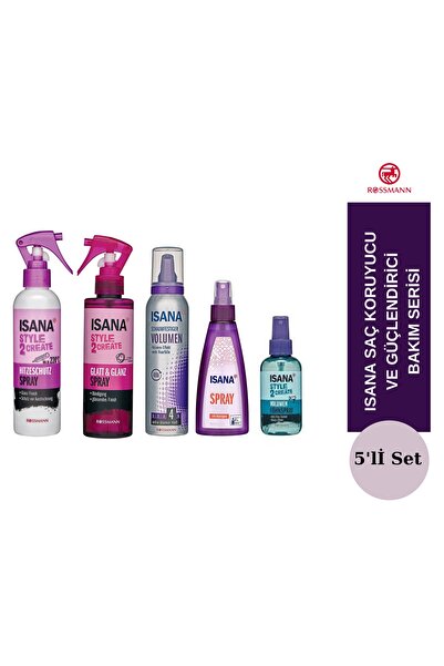 ISANA Hacimlendirici Fön Spreyi + Saç Spreyi Düzleştirici Etkili + Saç Koruyu...