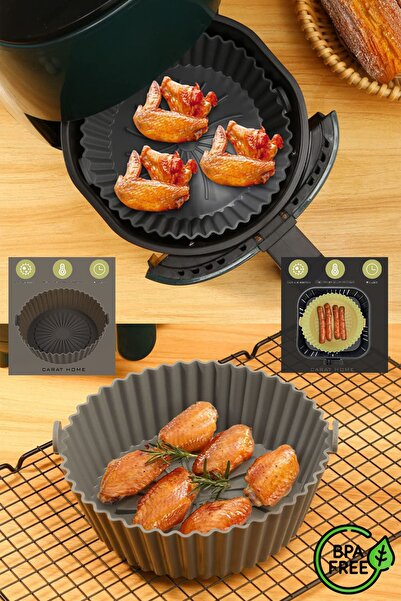 Carat Home Airfryer Pişirme Kabı , Silikon Airfyer Kabı , Standart Airfyer Uyumlu