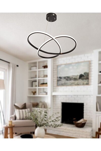 TT AYDINLATMA Tt310-sy Trio Modeli Mat Siyah ( Beyaz Işık ) Led Avize