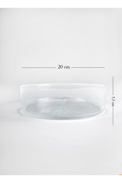HERITAGE Glass Salad Bowl 20 X 5.5 Cm