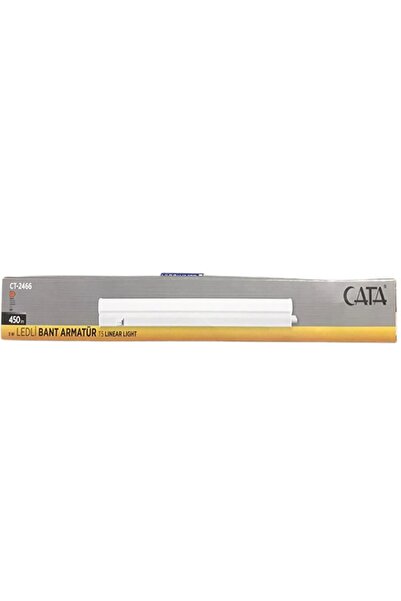 Cata 5w T5 Ledli Anahtarlı Bant Armatür Ct2466 Sarı Işık