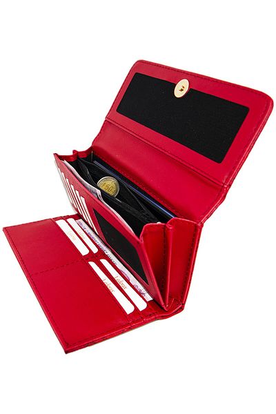 Lederax Faux Leather Women's Wallet with Phone Compartment - Ld337