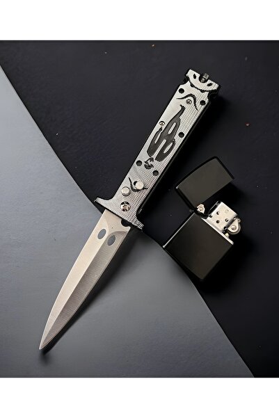 VAS.QUE Chaplin Adamlı Çelik Çakı Büyük Boy Çakmak Hediyeli