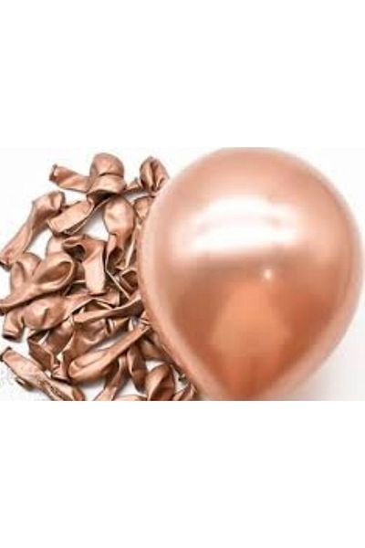 Çemrek Süs Parti 5 Inch Mini Rose Chrome Balloon 20 Pieces
