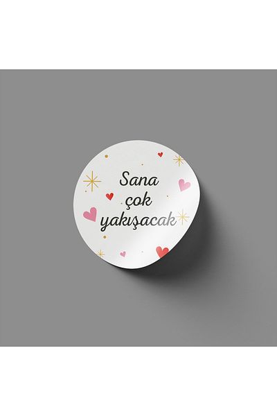 JOVÖ ÇİKOLATA Sticker - It Will Look Great on You - 70 Pieces - 4cm