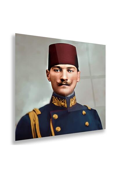 EMYA HOME Pictură pe sticlă soldat Ataturk