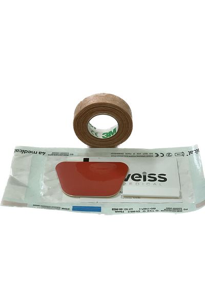 RINOface Rıno External Nasal Splınt Thermal Nasal Plaster-splint Aluminum Medium - red