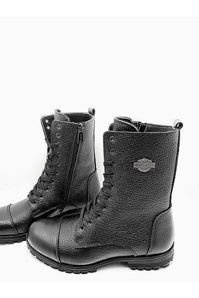 Bulldozer Μαύρες χειμερινές μακριές μπότες Unisex με φερμουάρ