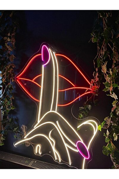 ÜzümReklam (70x50cm)sessiz Ol Dekoratif Neon Led / Neon Tasarım Duvar Tablosu...