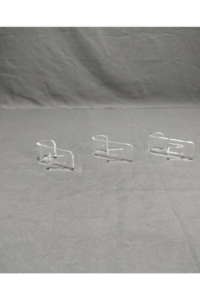 ABC Plexiaccessory 3-Piece Plexi Towel Rack Hanger