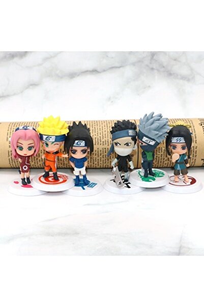 NETAVANTAJ Naruto Aksiyon Manga Figür Seti 6lı