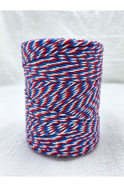 E Elmas Three Color Package Rope Blue - Red - White (2-3MM-200GR-200M)