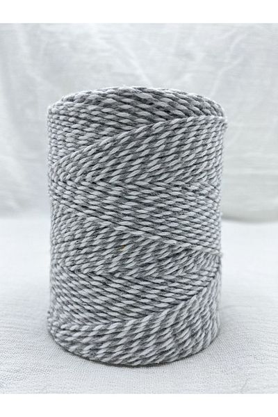 E Elmas Two Color Bundling Rope Gray - White (2-3mm-200gr-200 M)