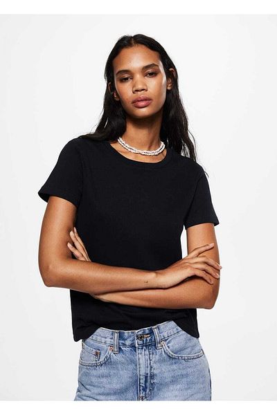 MANGO Woman Cotton Premium T-Shirt