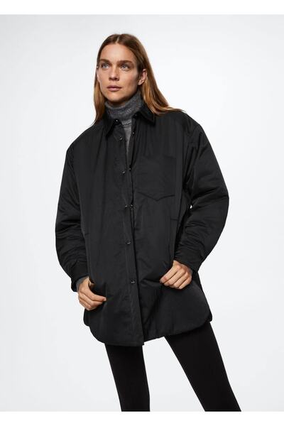 MANGO Woman Oversize Kapitone Mont