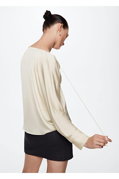 MANGO Woman Bağlamalı Bluz