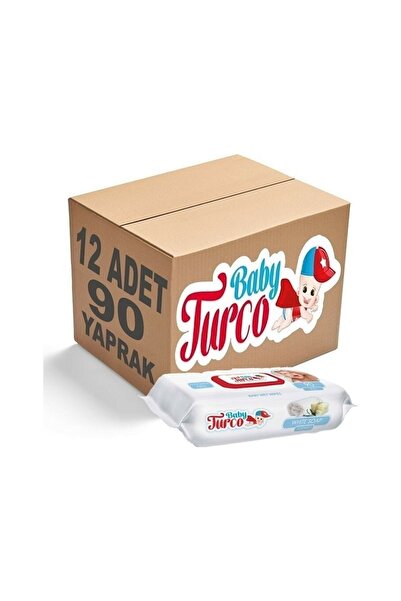 Baby Turco منشفة مبللة معطرة بالصابون الأبيض 90 × 12