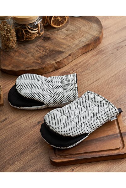 VALTURKEY Fırın Eldiveni Isıya Dayanıklı 2 Adet Fırın Eldiveni