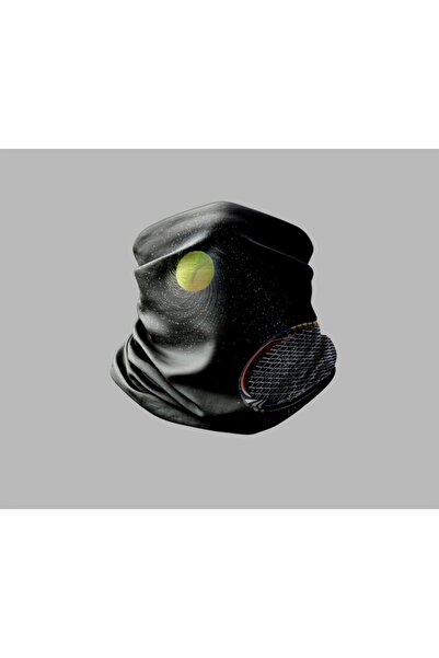 Buffalo قناع راكب الدراجة النارية بتصميم التنس، طوق رقبة خارجي للجنسين