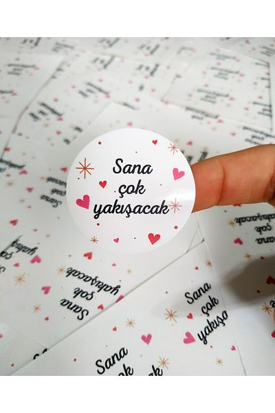 JOVÖ ÇİKOLATA Sticker - It Will Look Great on You - 70 Pieces - 4cm
