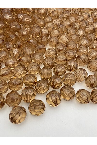 Hedef Bijuteri 18 خرزة أكريليك على شكل قرص العسل من المنك / بني فاتح، خرز لصن...