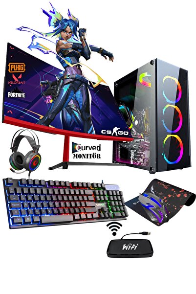 Zeiron Ox44 I5-3470 8gb Ram 320gb Hdd+512gb Ssd Rx550 4gb 27" Oyuncu Bilgisayarı