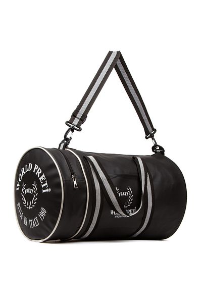 LOOP DESIGN Geantă sport unisex Black Cylinder, geantă de umăr