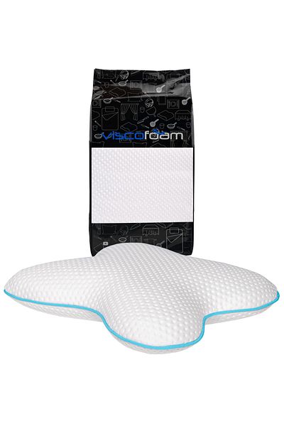 Viscofoam Butterfly Neck Supported Orthopedic Pillow Visco Pillow 55x46x13cm
