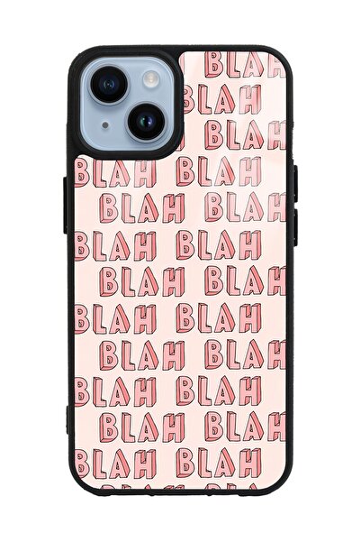 Spoyi Iphone 14 Blah Blah Tasarımlı Glossy Telefon Kılıfı