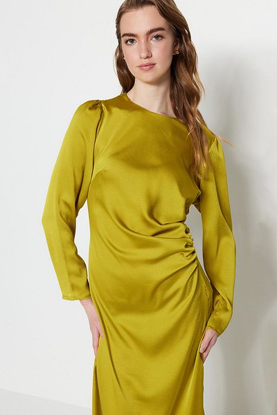 Trendyol Modest Evening Dress - Green - Shift