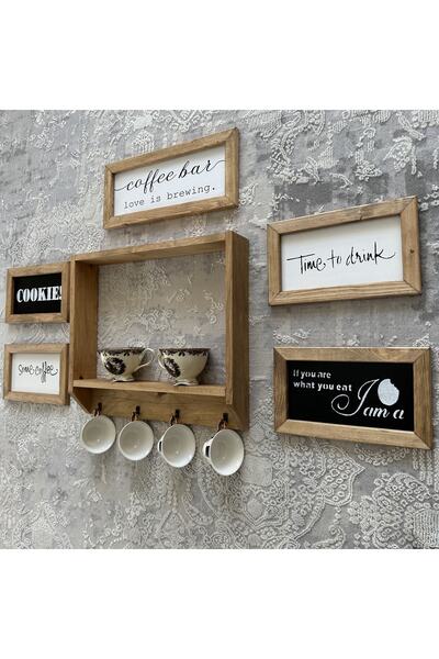 woodhomeworks Gerçek Ahşap Kahve Köşesi